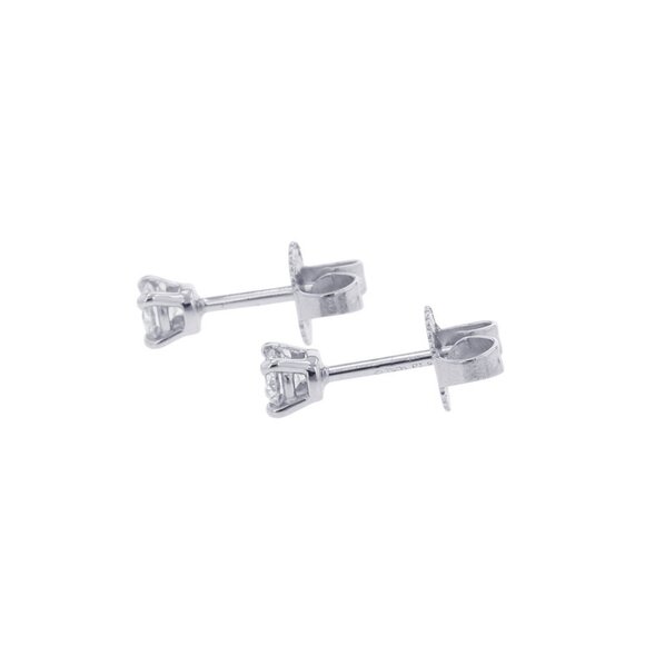 TIFFANY Authentic Silver Diamond Earrings - Picture 2 of 8
